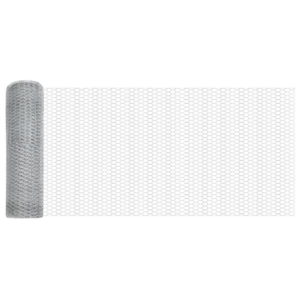 Hexagonstängsel Silver 0,4 x 25 m Galvaniserat stål
