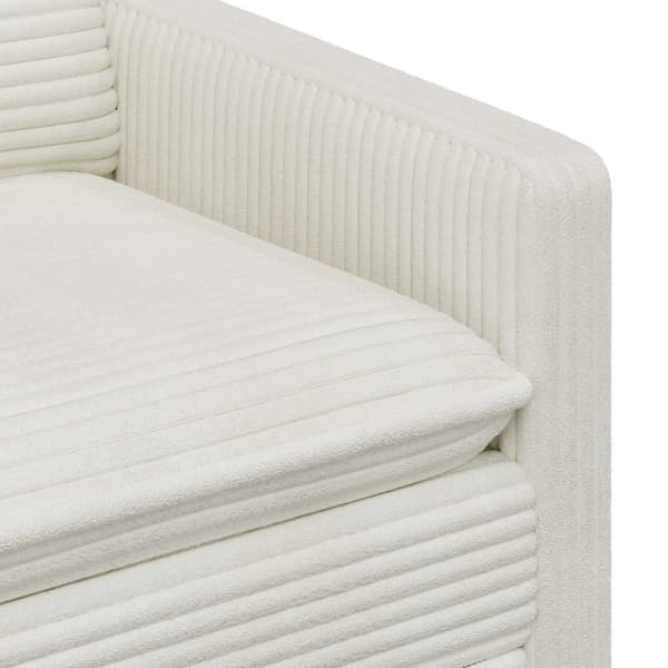 Soffa Gräddvit 156 x 81 x 87,5 cm Polyester