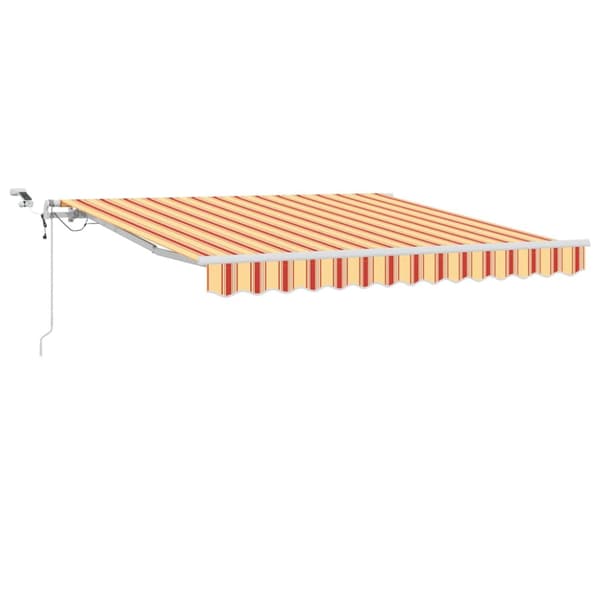 Utfällbar markis Gul och Orange 350 x 250 cm
