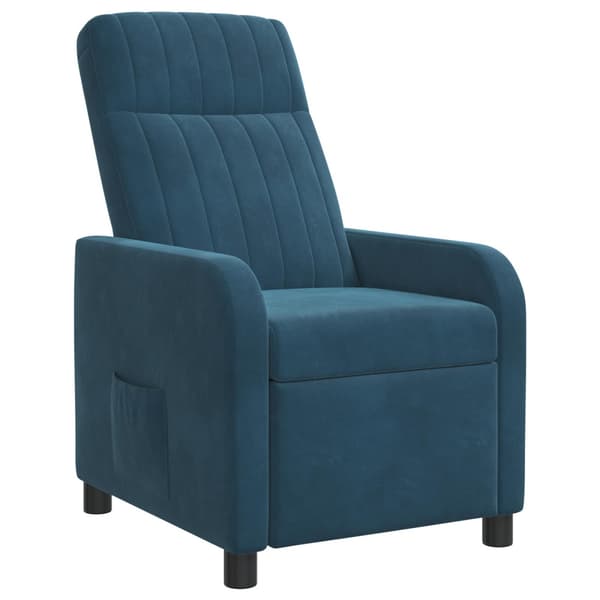 Recliner Blå Sammet (V)