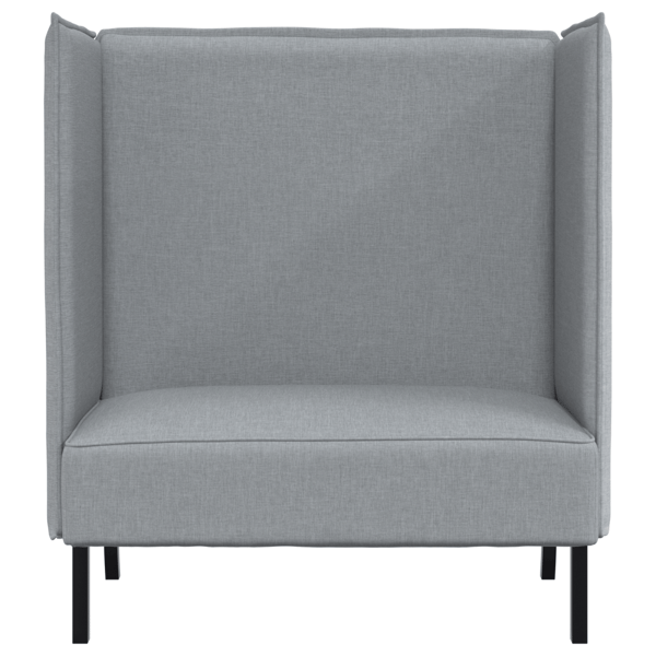 Hög Ryggsoffa 101cm Ljusgrå tyg