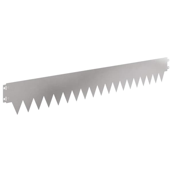 Kant för gräsmatta 50 pcs 103 x 15 cm metall Silver
