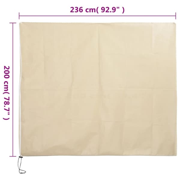 Fiberdukar med blixtlås 2 st 70 g/m² 2,36x2 m