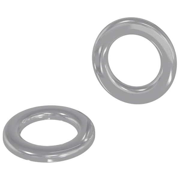 Skivor 2 pcs Silver 10 x 10 x 0,8 mm Järn