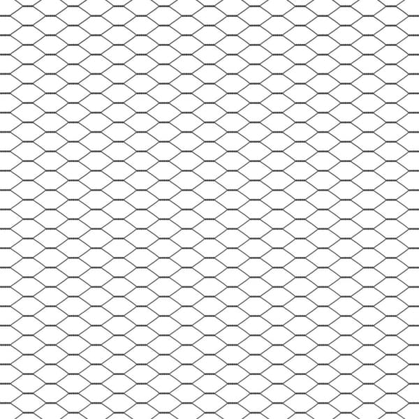 Hexagonstängsel Grå 1 x 100 m PVC