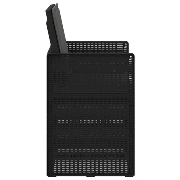 Trädgårdsmatstolar 2 pcs Antracit PP