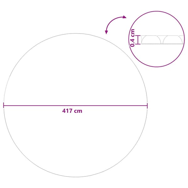Poolöverdrag Extra Tung Blå 417 cm PE