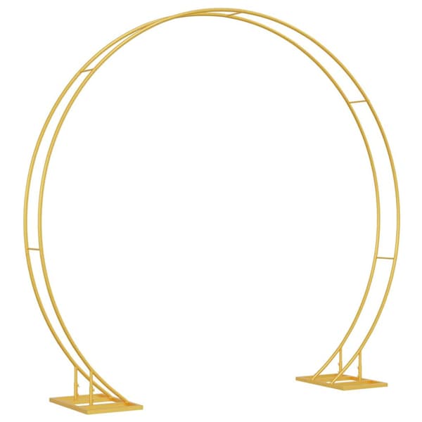 Bröllopsbåge Guld 220 x 45 x 200 cm Stål