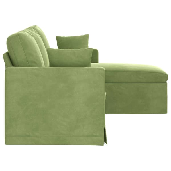 Soffa Ljusgrön 178 x 134 x 80 cm Sammet