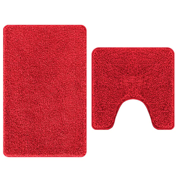 Antisklid badmatta set 2 pcs Röd PP