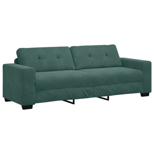 Soffset 3 pcs Mörkgrön 221 x 80 x 80 cm Sammet