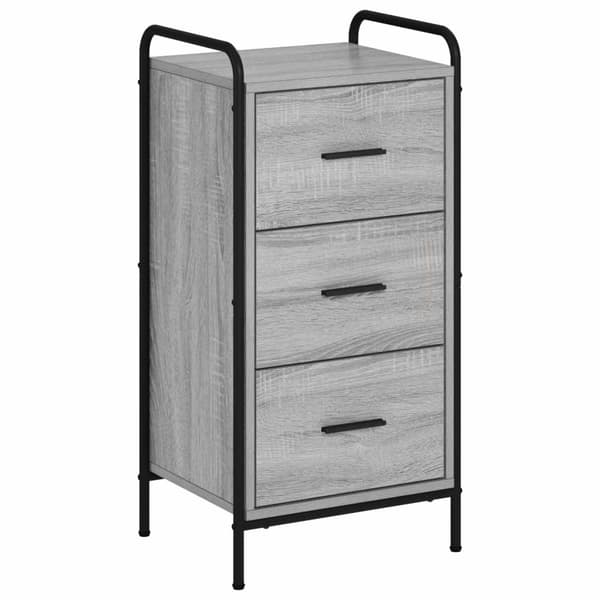 Sideboard Grå Sonoma 97 x 33 x 81 cm Konstruerat trä