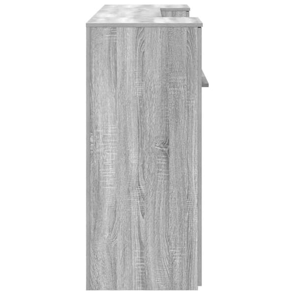 Receptionsdisk grå sonoma 200x50x103,5 cm konstruerat trä