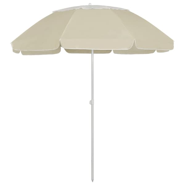 Strandparasoll sandgul 300 cm