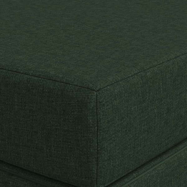 Fällbar Soffbed 120 x 67 x 45 cm Mörkgrön
