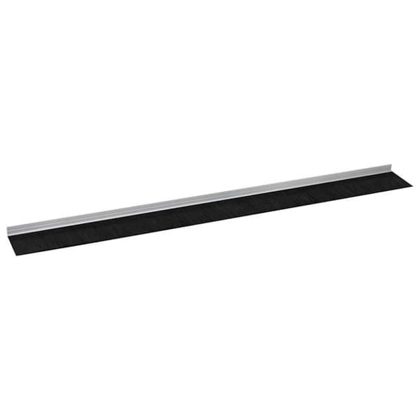 Självhäftande dörrborstlist 2 pcs Silver 100 cm