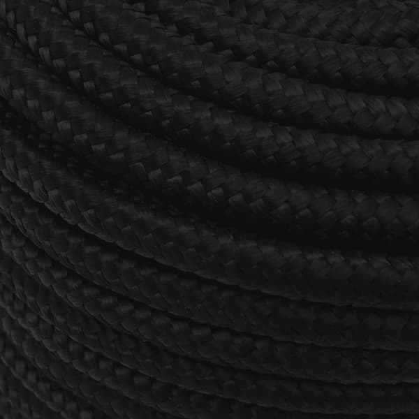 Rep svart 12 mm 250 m polyester