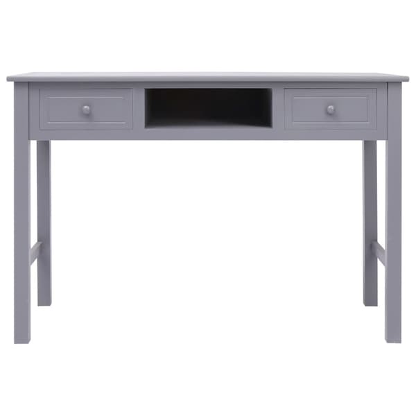Skrivbord grå 110x45x76 cm trä