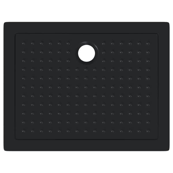 Duschbas Tray med Prickar 90 x 70 x 4 cm ABS Svart