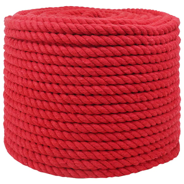 Rep Röd 1 x 1 x 10000 cm Bomull