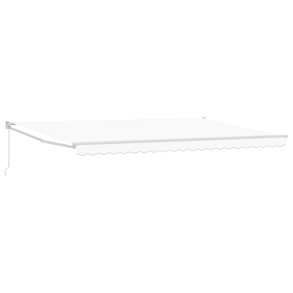 Markis Vit 500 × 300 cm Polyester och metall