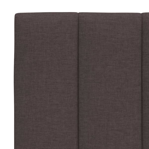 Headboard Cushion "Hanko" Dark Brown 80 cm Fabric
