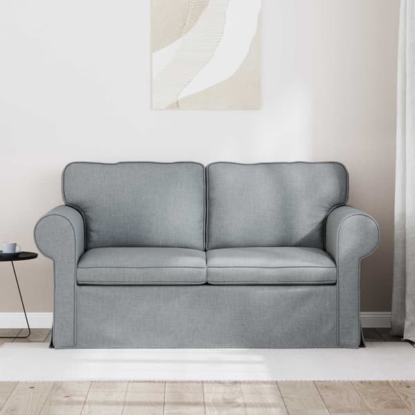 Soffa Ljusgrå 155 x 82 x 80 cm tyg