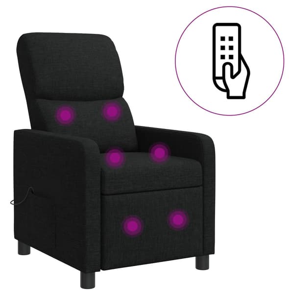 Recliner Svart Tyg