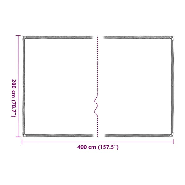 Växtskydd med öljetter 2x4 m polyeten