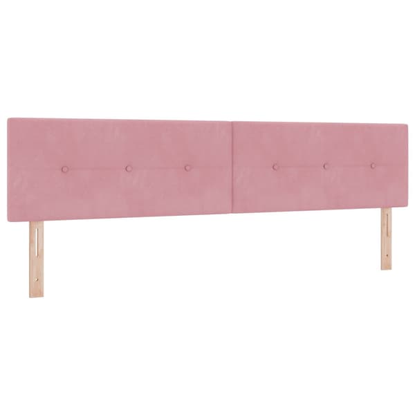 Huvudgavel Rosa 200 cm Sammet