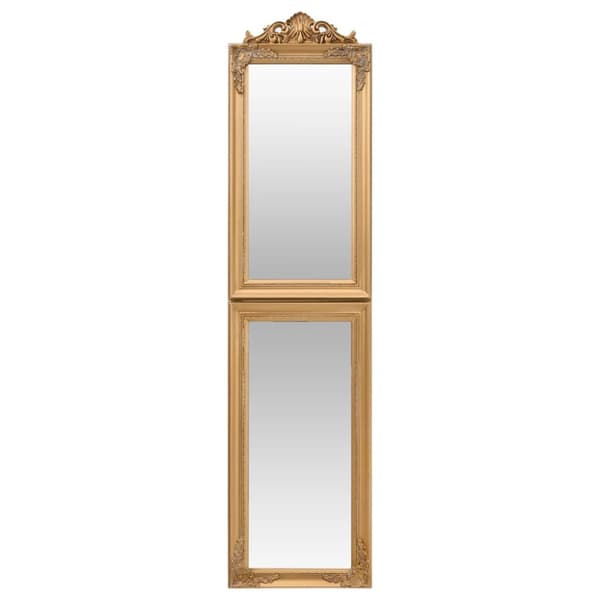 Fristående spegel guld 40x160 cm