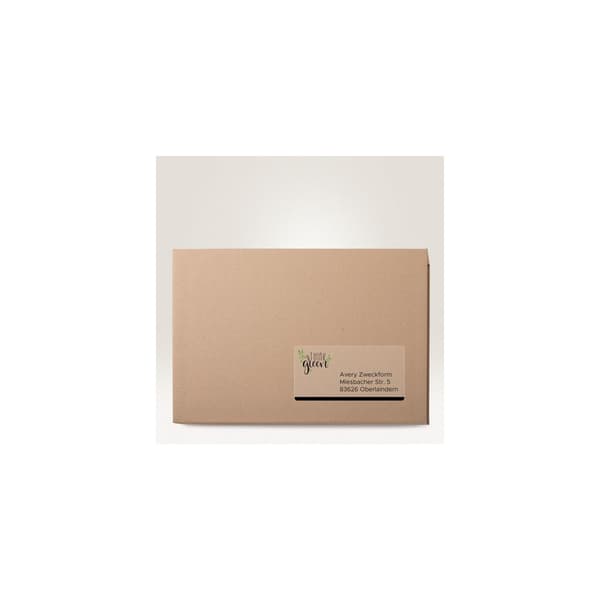 Etikett AVERY transp 210x297mm 25/fp