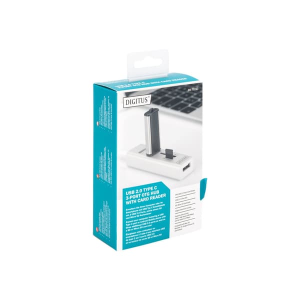 DIGITUS DA-70243 - hubb - 3 portar