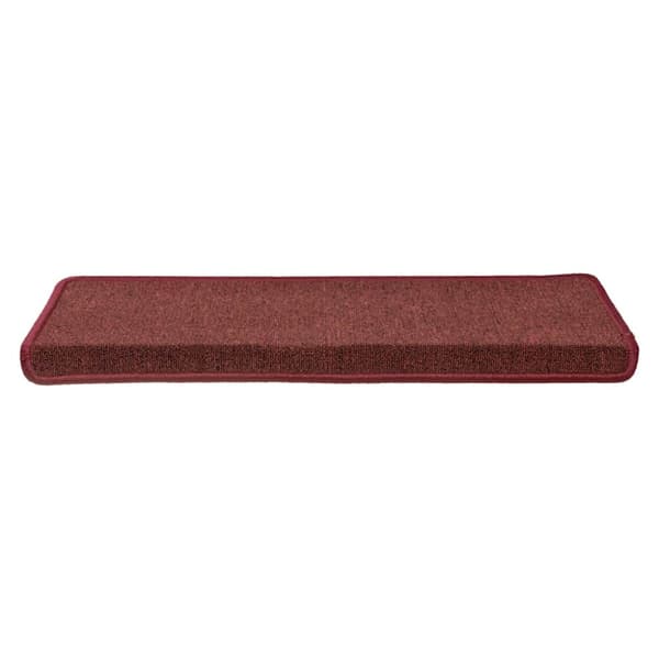 Trappmattor 30 st 65x21x4 cm bordeaux rektangulär kant
