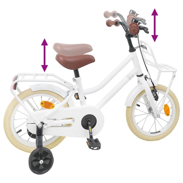 Barncykel 12 Tum för 2-4 åringar Vit