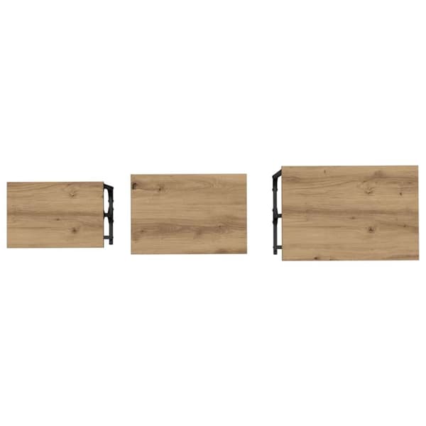 Nesting Kaffe Bord 3 pcs artisan ek Konstruerat trä