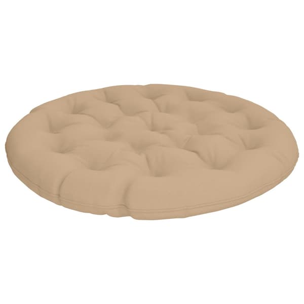 Papasan-kudde VIANEN 100% Polyester Sand Ø 120 x 12 cm