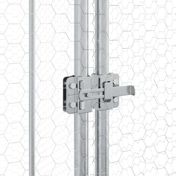 Hönsbur silver 100x100x190 cm galvaniserat stål