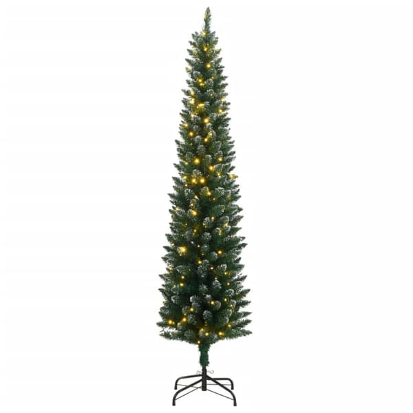 Plastgran smal 150 LEDs 150 cm
