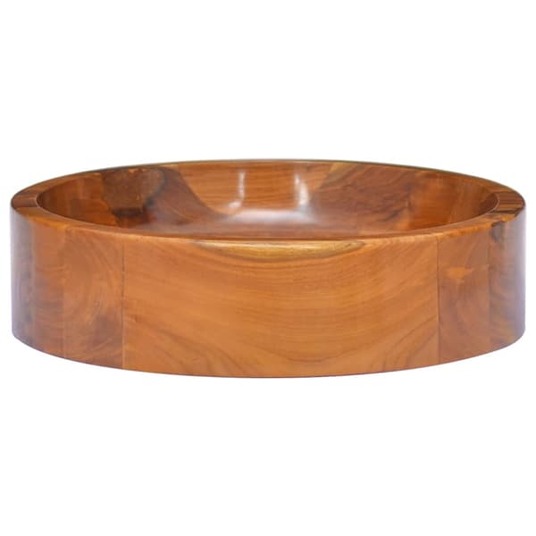 Handfat i massiv teak Φ40x10 cm