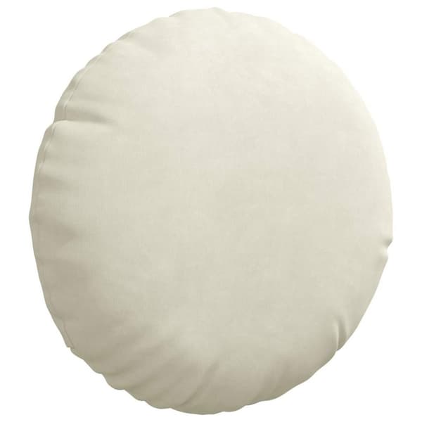 Sittkuddar 2 pcs Kräm Ø30 x 13 cm Sammet