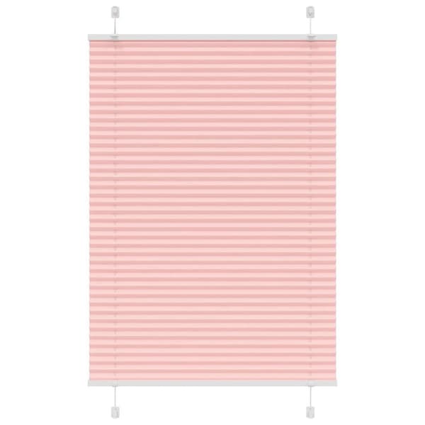 Plisserad persienn rosa 90x100 cm tyg bredd 89,4 cm polyester
