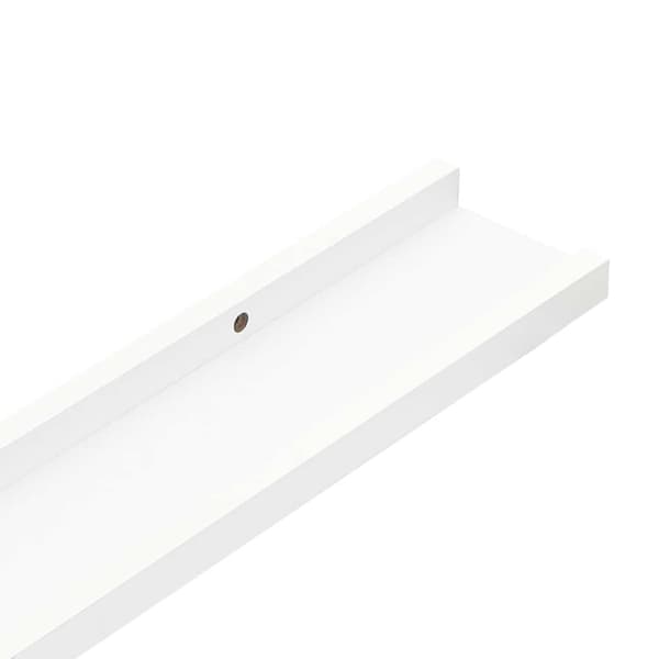 Tavellist 2 st vit 60x9x3 cm MDF