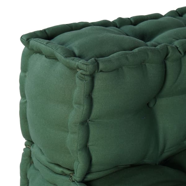 Modulsofa enhet 4 pcs Grön Tyg