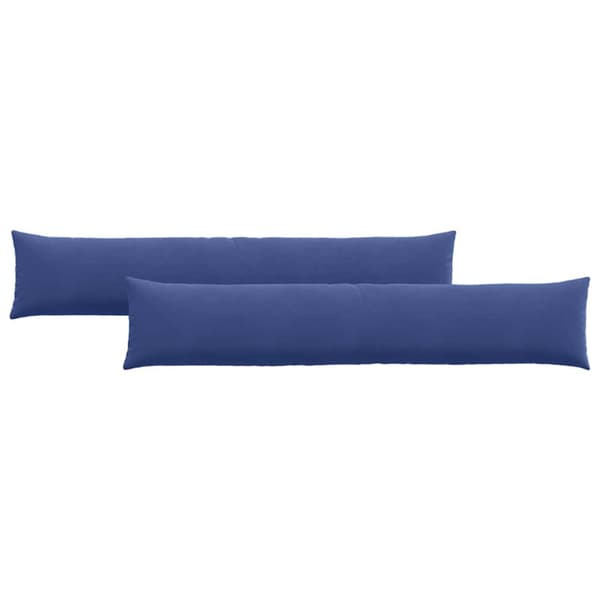 Sofakuddar 2 pcs Polisblå 200 x 40 cm Kordread tyg