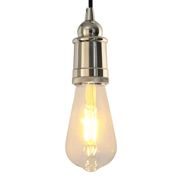 Lamphållare 2 st Satin Nickel E27