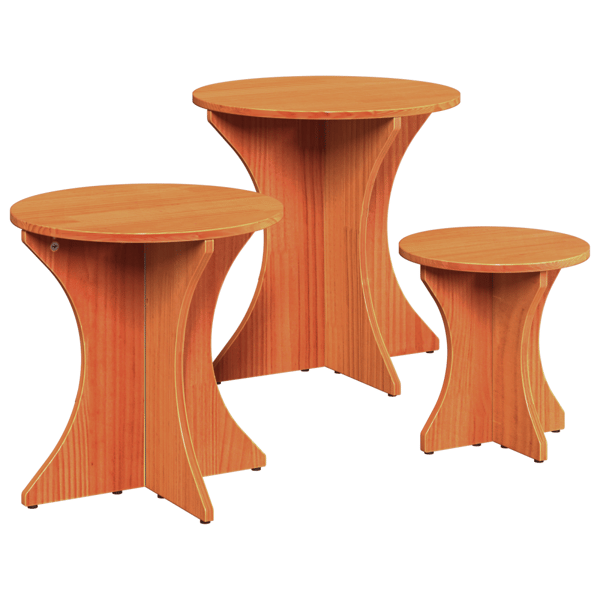 Kaffeebord 3 pcs Vaxbrun