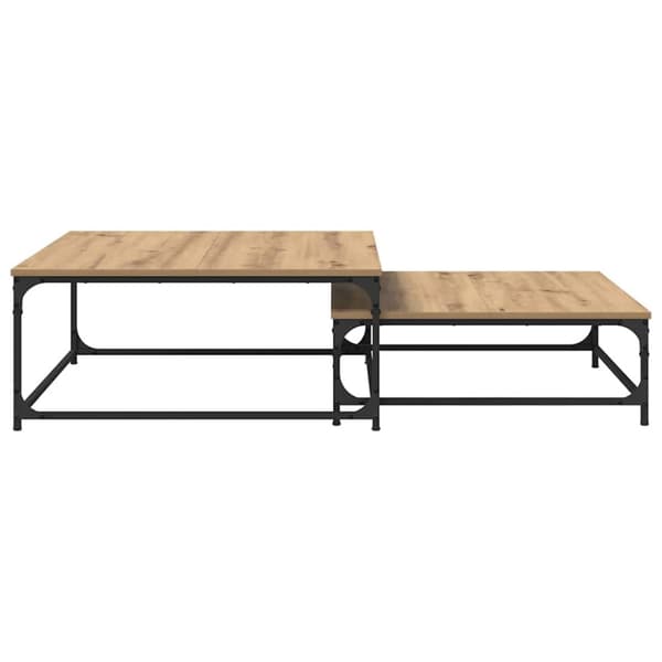 Kaffeebord 2 pcs Artisan Ek Konstruerat trä