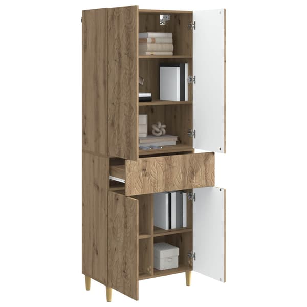 Skåpset 2 pcs Konstruerat trä