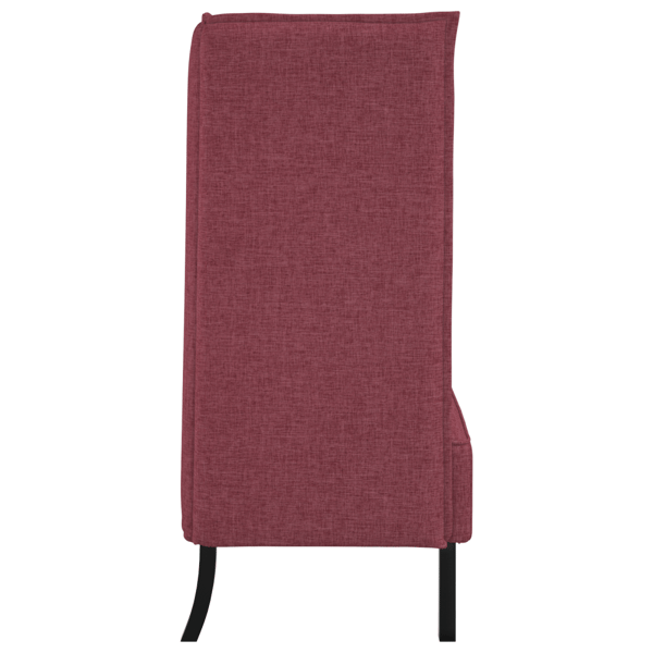 Hög Ryggsoffa 101cm Vinröd tyg